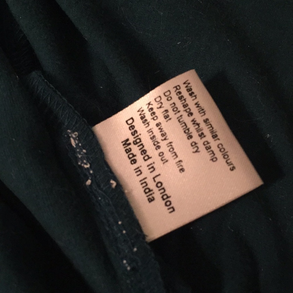 Burke yoga organic bamboo top M in Teal - Picture 6 of 15